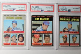 Lot Of 6 Tom Seaver PSA-DNA Certified Hand Signed Cards~1970-1974~Incredible Set - £10,989.84 GBP