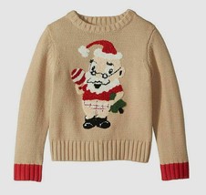 Whoopi Baby Toddler Kids Unisex Beige Holiday Santa Pullover Sweater Size 4T - £19.45 GBP