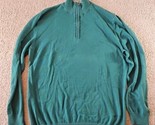 Old Navy Quarter Zip/Pullover Jacket, 100% Cotton, Aqua/Green, Men&#39;s L - $14.24