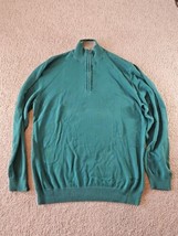 Old Navy Quarter Zip/Pullover Jacket, 100% Cotton, Aqua/Green, Men&#39;s L - £10.99 GBP