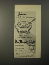 1954 Bon Vivant Soups Ad - Prelude to perfect dining - £14.78 GBP