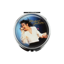 1 Michael Jackson Portable Makeup Compact Double Magnifying Mirror - £10.81 GBP