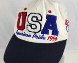 1996 Olympics USA Block Letters American Pride Starter Hat Adult snapback - £31.91 GBP