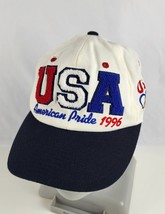 1996 Olympics USA Block Letters American Pride Starter Hat Adult snapback - £31.13 GBP