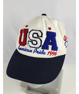 1996 Olympics USA Block Letters American Pride Starter Hat Adult snapback - £31.10 GBP