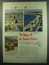 1949 Pan American Airline Ad - The magic of the French Riviera - £14.78 GBP