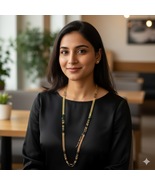 Heritage: Exquisite Gold Mangalsutra Style Necklace - $350.00