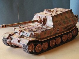Tiger I Elephant German Tank PaperCraft Paper Color Model Plans &amp; instructions f - £5.45 GBP