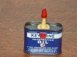 Vintage Keystone Penetrating Oil 1 Ounce Empty Can - $44.55