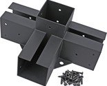 Antsky 2 Pack Stainless Steel 4-Way Right Angle Corner, Pergola/Gazebo Kit - $167.98