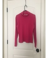 Liz Claiborne Women&#39;s Pink High Neck Shirt Turtle Neck Top Size Large - £25.99 GBP