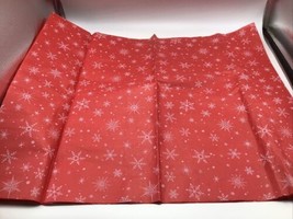 Tissue Paper Printed Christmas Holiday Snowflake Red 13 Sheets 20&quot;x23&quot;  - £14.06 GBP