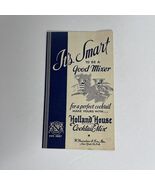 It&#39;s Smart to be a Good Mixer 1936 Holland House Cocktail Mix Drink Pamp... - $367.35 MXN