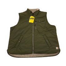 Carhartt Women&#39;s Midweight Sherpa-Lined Reversible Vest Relaxed Fit 2XL NWT - £58.76 GBP