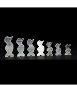 Set of 7 From The Largest To The Smallest Penguin Small Figurine Marble ... - $11.85