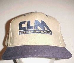 CLM Equipment Company, Inc. Houston TX  Adult Unisex Blue Khaki Cap One ... - $19.67