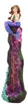Ocean Mermaid Ariel On Purple Crystal Quarry Coral Tower Incense Burner Statue - £17.52 GBP