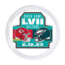 Philadelphia Eagles Kansas City Chiefs Super Bowl 57 Magnet big round 3 inch dia - £6.12 GBP