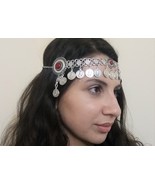Tigran the Great Forehead Flowery Silver-Plated Drop, Armenian Headpiece... - $78.65 CAD