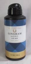 Bath &amp; Body Works Men&#39;s Collection Body Spray 3.7 oz GINGHAM HERO FOR ME... - £16.37 GBP