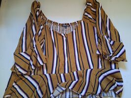 Charlotte Russe Striped Off the Shoulder Blouse Top Size 3x - $20.00