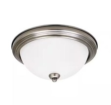 Sea Gull Lighting Geary 1 Light Antique Brushed Nickel Ceiling Fixture - £15.48 GBP