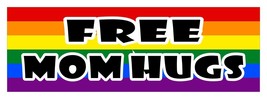 Gratis Mom Hugs Lgbt Lesbiche Gay Diversità Decalcomania Adesivo 3 x 9 - £2.78 GBP