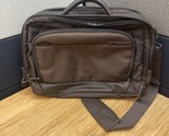 Samsonite Laptop Bag Briefcase Cloth Brown KG JD - $39.60