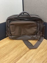 Samsonite Laptop Bag Briefcase Cloth Brown KG JD - $39.60