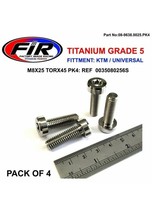 Titanium M8X25mm TORX45 PK4 Bolts Screws Ktm 350 450 Excf Sxf , 300 XC-W Tpi - £20.80 GBP