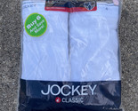 NEW Jockey Classic 32 6-Pack Full Rise Briefs White 100% Cotton 9017 Y F... - $29.07