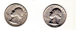 U S Coin -Washington Quarters 1776 - 1976 Bicentenial Plaine & D mint Mark - $20.00