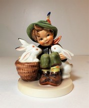 &quot;Playmates&quot; Goebel Hummel Figurine #58/0 TMK6 Boy With Baby Bunnies + Box! - £20.68 GBP