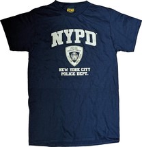 NYPD Men&#39;s T-Shirt Officially Licensed (Navy Blue / White) - £15.97 GBP