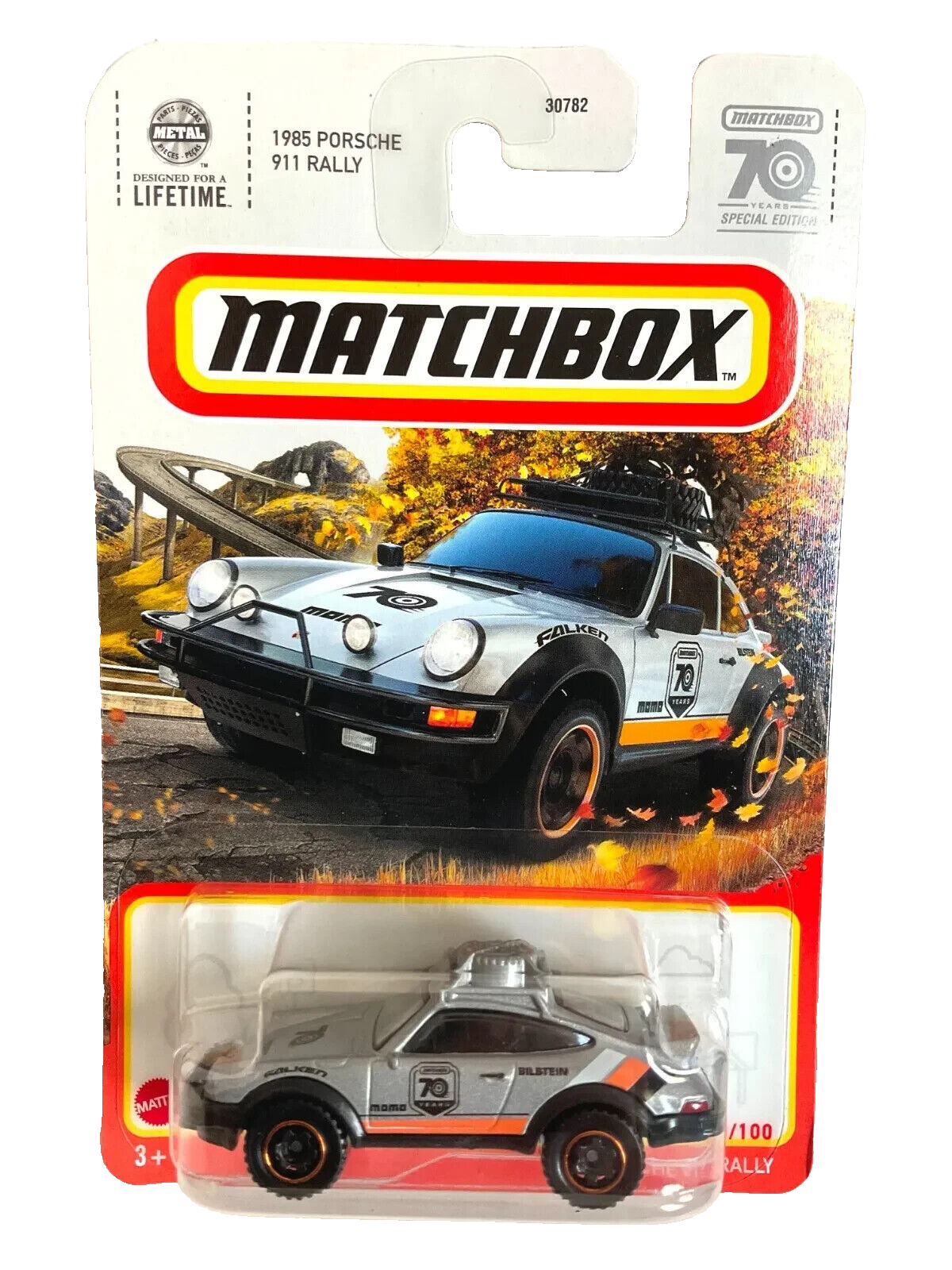 Primary image for Matchbox 1985 Porsche 911 Rally 70 Years Special Edition 2023 Matchbox