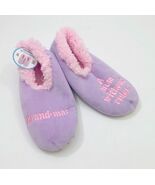Snoozies Women&#39;s Pale Lavender Grandma A Mom Without Rules Slippers  Med... - $17.80 CAD