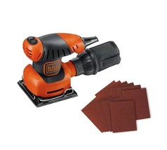 Black &amp; Decker 1/4 Sheet Finishing Sander and 10 Sandpaper Sheets, Model... - $39.95