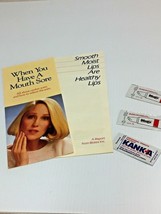 VTG Dentistry  (1989) KANKA sample &amp; Pamphlet - (1987) BLISTEX Pamphlet ... - $4.92