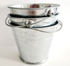 Mini Bucket Candle Jars Lot Of 2 Rustic Farmhouse 12 Oz New OB Crafts A11 - $24.99