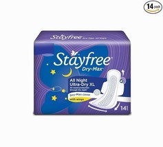 Stayfree Dry Max All Night Sanitary napkins (14 Count) - $11.87