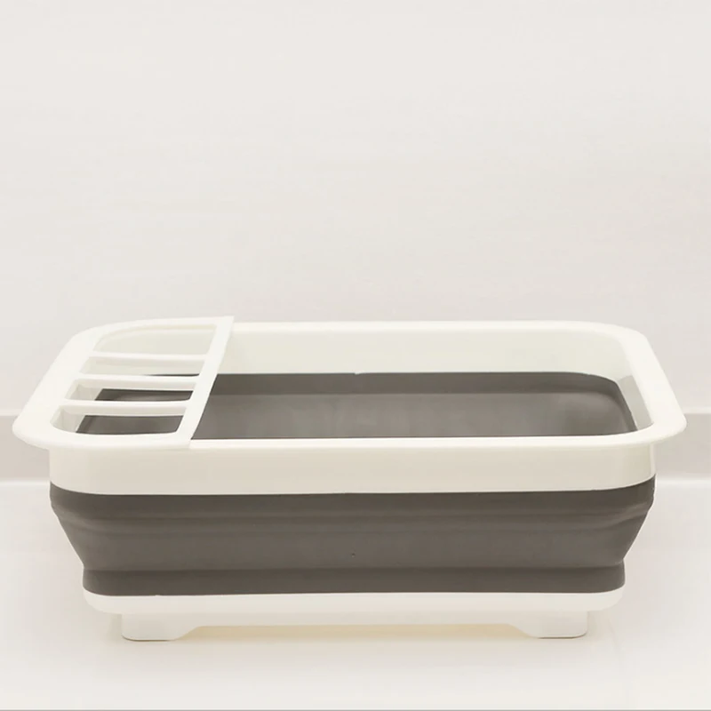 Foldable Camping Car Tableware Rack with TPR Bowl Sink Design - £24.47 GBP