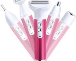 Painless Rechargeable Portable 5 In 1 Womens Razors Set, Electric Razor For - $39.99