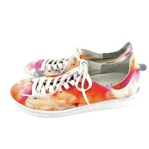 SCHUTZ Sneakers Tie Dye Neon Soft Suede Leather Tennis Shoes SZ 6.5 NEW ... - $71.20