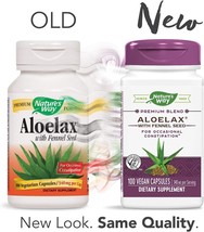 Nature'S Way Aloelax Premium Blend with Fennel Seed, 340 Mg, Vegan, 100 Capsule - $14.01
