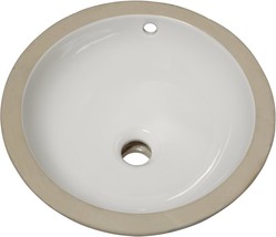 American Standard 630000.020 Orbit Ceramic Undermount Round Bathroom, White - $207.97