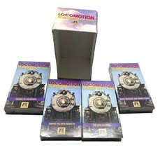 A&amp;E Locomotion The Amazing World Of Trains 4 VHS Box Set Jack Perkins - £11.92 GBP