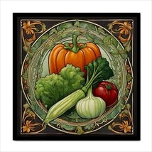 Ceramic Tile Vegetables Art Nouveau Kitchen Backsplash Home Decor - £12.17 GBP