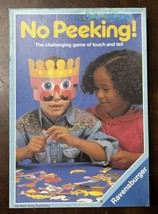 Vintage No Peeking Ravensburger Board Game With Box 1992 Mask Shapes See... - $11.76