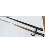 Antique French Bayonet Mre. d&#39;Armes de St. Etienne Janvier 1879 with Sca... - $177.21