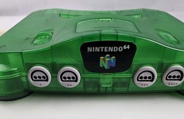 Nintendo 64 Jungle Green Console With Power Cord And AV Cables NUS-001 Works - £108.93 GBP